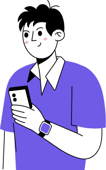 Man using QRPay on his phone